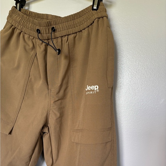Jeep Spirit Cargo Pants Joggers Womens Juniors XL Brown High Rise Outdoor Hiking - Picture 9 of 13